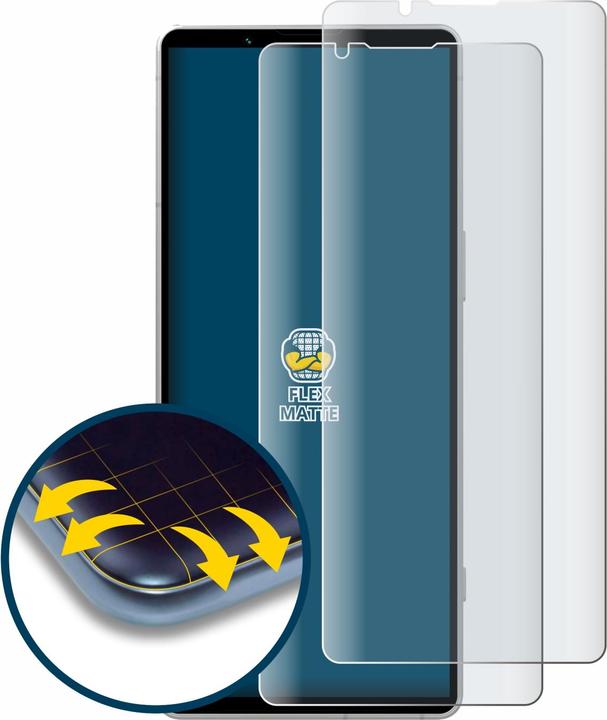 Produktbild BROTECT Full-Cover Displayschutz Matt (2 Stück, Sony Xperia 5 V)
