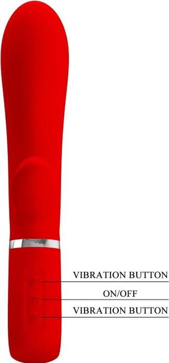 Actual product image Pretty Love Thomas Multifunctional G-Spot Vibrator Red