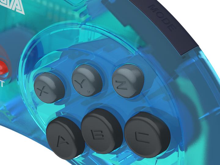 Produktbild retro-bit SEGA MD 6-Button Pad Blue (Sega Mega Drive)