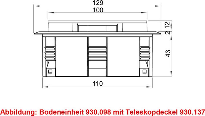 Produktbild Bachmann Easy-Outlet - Ausgang - Boden montierbar