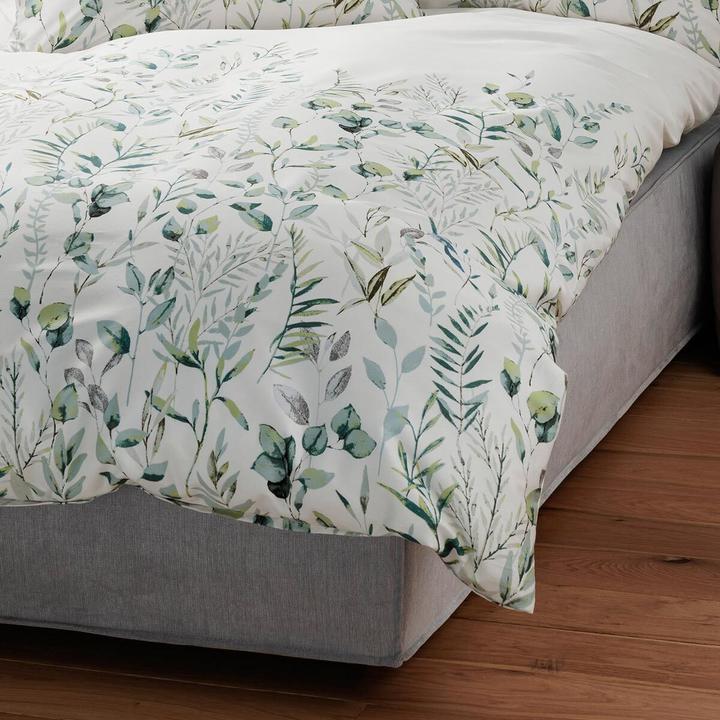 Produktbild Janine Mako-Satin Bettwäsche moments 98123 grün (Bettwäsche Set, 135x200 cm + 80x80 cm)