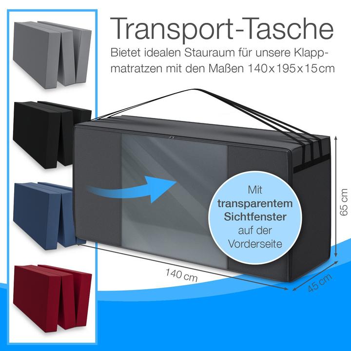 Produktbild Aktivshop Transporttasche für Klappmatratze (140 x 65 x 45 cm)