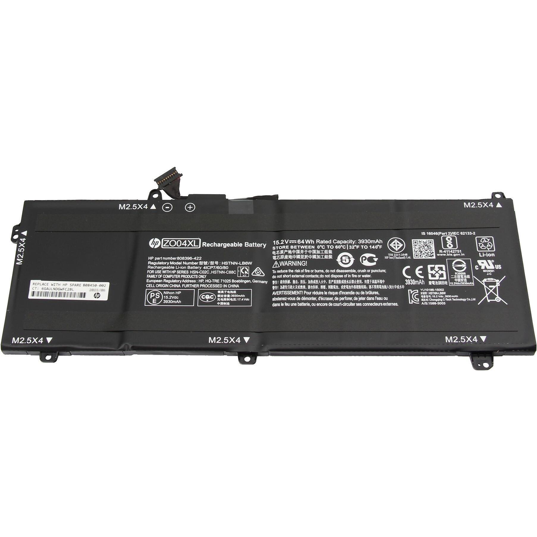 HP 808396-422 (4 Zellen, 3930 mAh), Notebook Akku