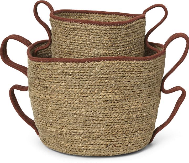 Ferm Living Verso Baskets (2 x, Ø 34 x 31 cm)