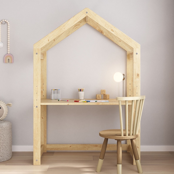 Image du produit IDIMEX Kinderschreibtisch LIA höhenverstellbar - Weiss
