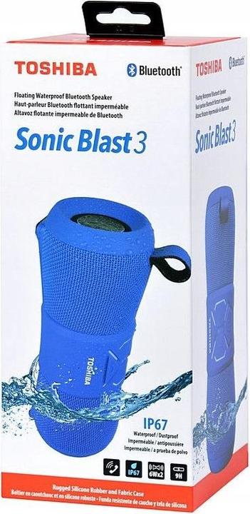 Actual product image Toshiba Sonic Blast 3 TY-WSP200 blue (9 h)