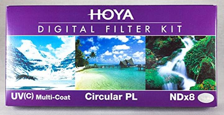 Actual product image Hoya Digital Filter Kit II (UV, CIR-PL & ND8) Filterset (49 mm, Neutral density filter, UV filter, Polarizing filter, 49 mm)