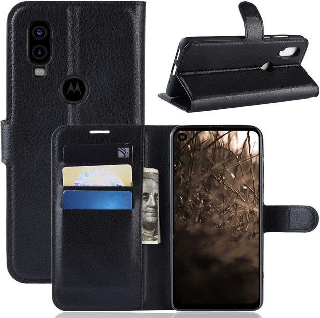 Image du produit MU Classic Série de couvertures de livres en cuir litchi (Motorola One Vision)