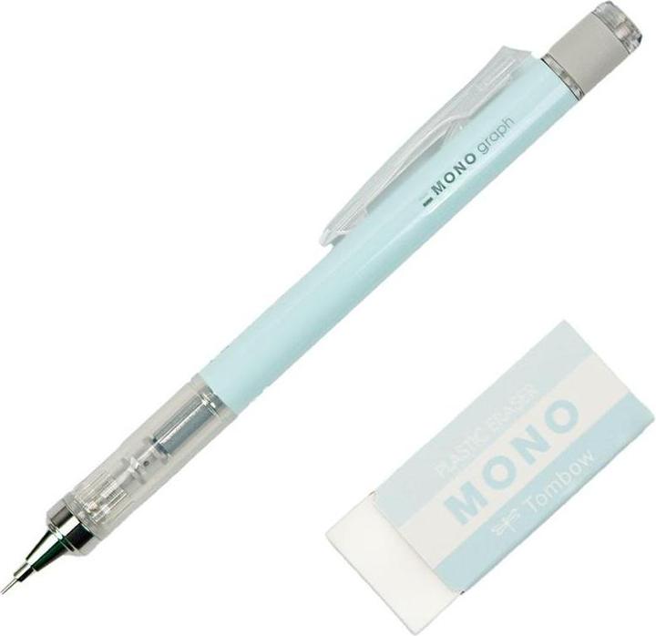 Actual product image Tombow Druckbleistift, Mono Graph 0,5 mm Pastell + Radiergummi (0.50 mm)