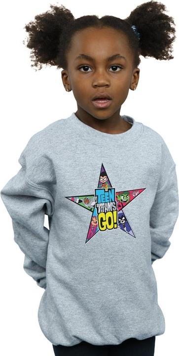 Produktbild Teen Titans Go Star Logo Sweatshirt Mädchen (152, 158)