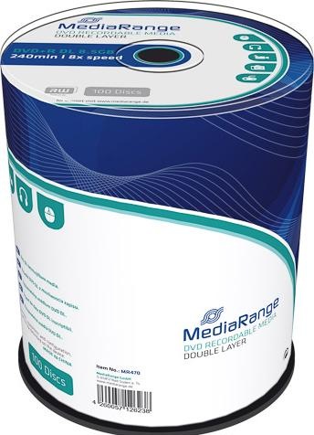 Produktbild MediaRange DVD+R 8.5GB Double Layer (100 x)