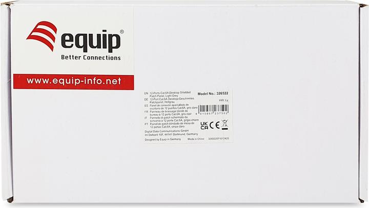 Actual product image equip Patch panel 12x FTP 1U Premium