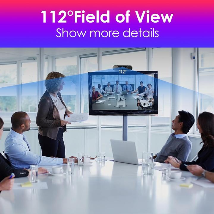 Actual product image Vizolink Webcam mit Mikrofon und Lautsprecher (8 Mpx)