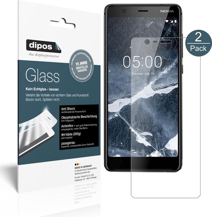 Actual product image Dipos Screen Protector Anti-Shock (2 pcs., Nokia 5.1)