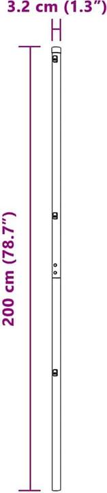 Produktbild vidaXL Zaunpfosten