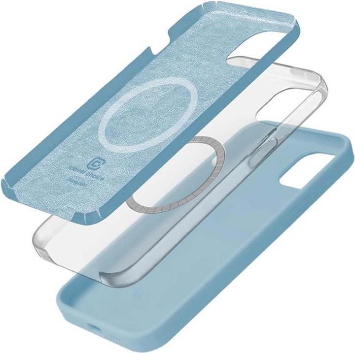 Productafbeelding Crong Kleurhoes Magnetic - iPhone 15 MagSafe hoesje (Blauw) (Apple iPhone 15)