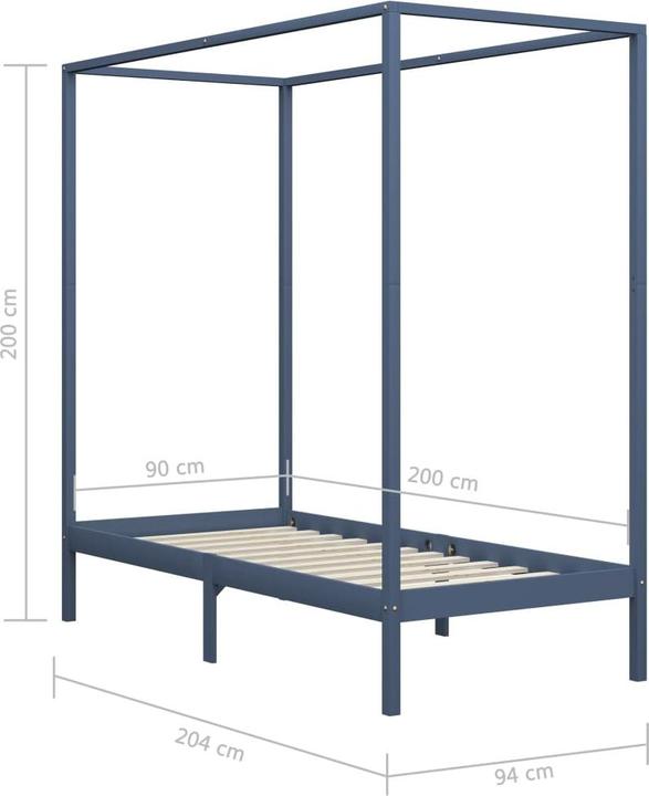 Produktbild vidaXL Bettgestell (90 x 200 cm)