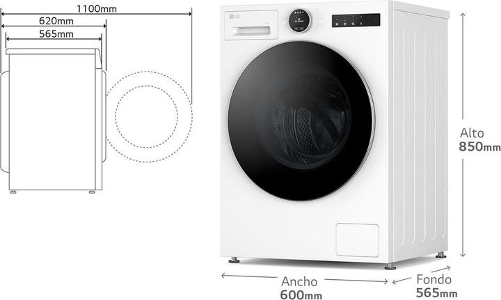 Produktbild LG F4X7009TWS (9 kg, Links)