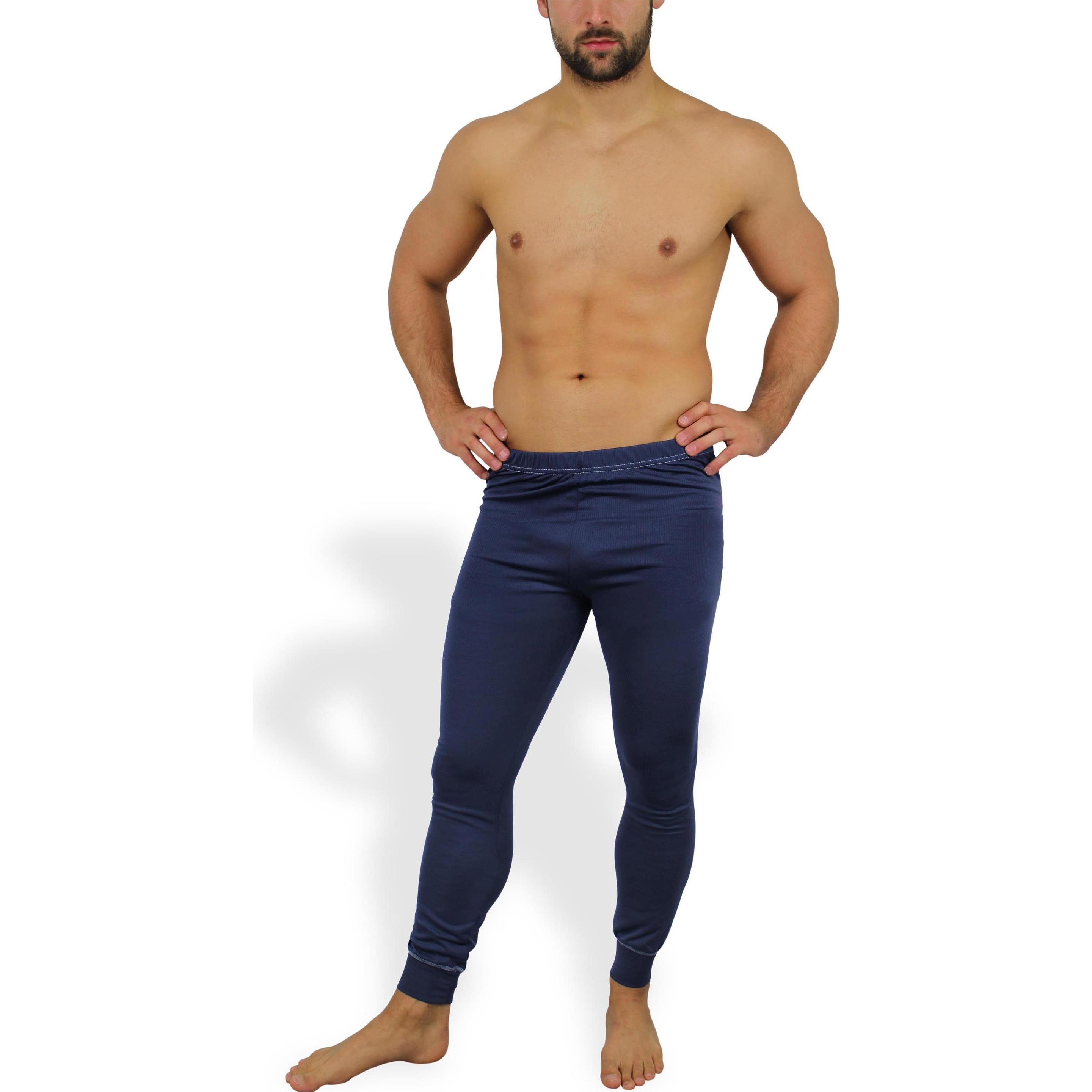Normani, Herren, Funktionsunterhose, Herren Coolmax Thermo-Unterhose (L), Blau, L
