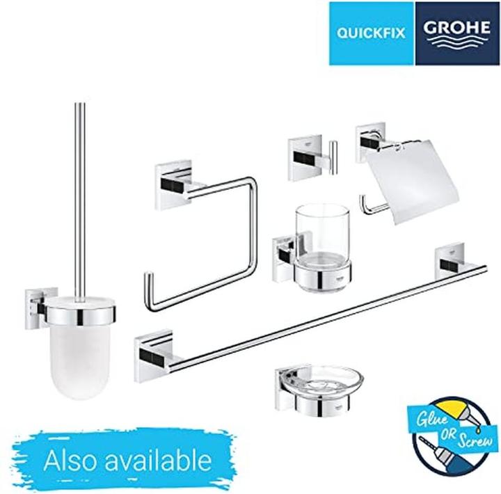 Produktbild Grohe Start Cube QuickFix Eckduschkorb, klebbar, chrom