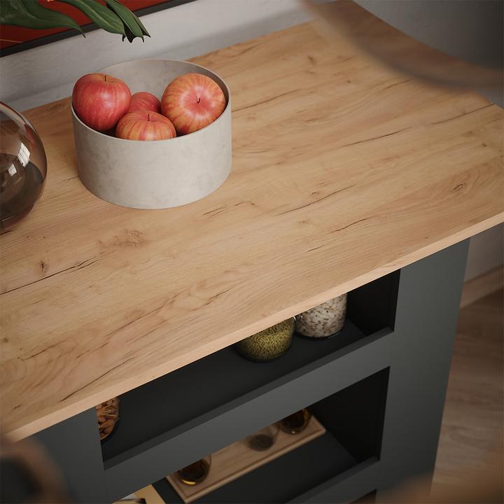 Actual product image Vicco Bar table Repose, Gold power oak/anthracite, 110 x 65 cm