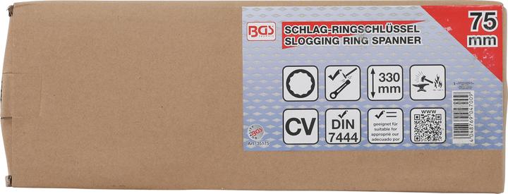 Image du produit BGS Clé annulaire de percussion 75 mm (75 mm)