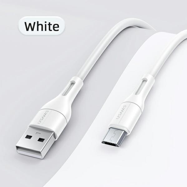 Produktbild Usams Kabel U68 microUSB 2A Fast Charge 1m bialywhite SJ502USB02 USSJ502 (1 m)