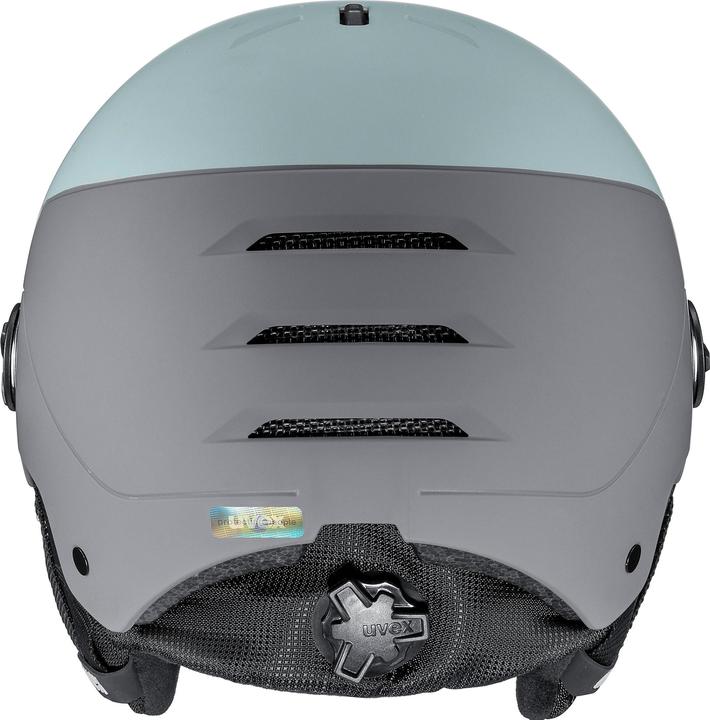 Produktbild Uvex Wanted Visor Women Edition Skihelm (Grösse: 54-58 cm, 50 polar sparkles/gold matt) (54 - 58 cm, M)