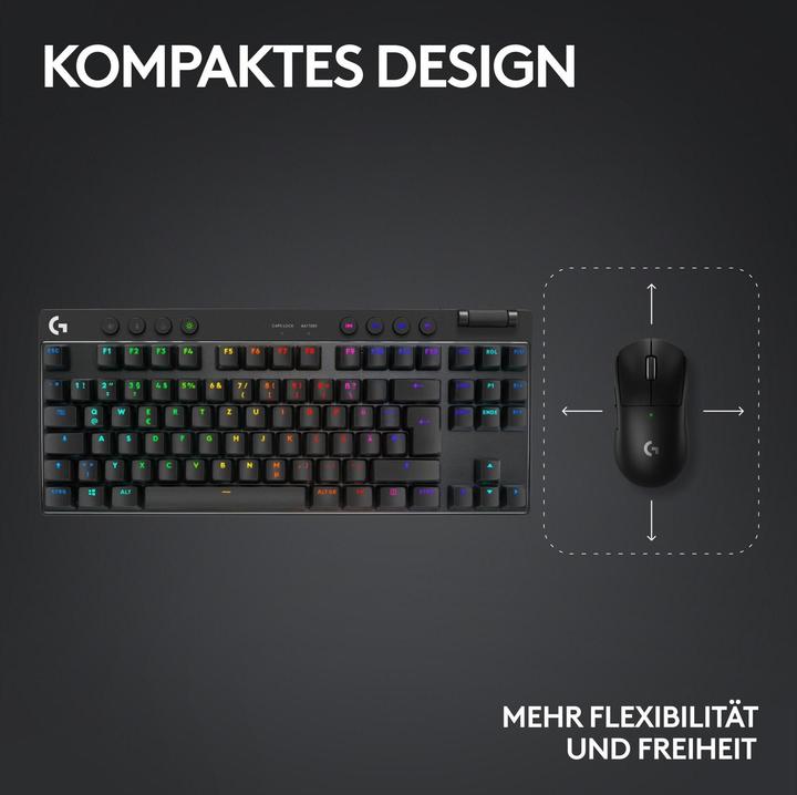 Actual product image Logitech G Pro X TKL Lightspeed (CH, Cable, Wireless)