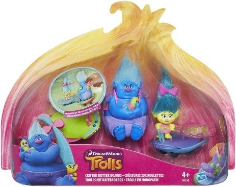 Actual product image Hasbro Troll city trolls with skitterboard