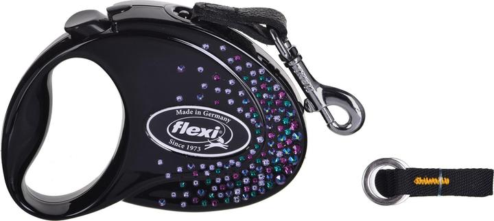 Produktbild Flexi Glam Splash Mystic with Swarovski crystals S - Hund Rückziehbare Leine - 3 m - Schwarz (S, Hund, Spazieren)