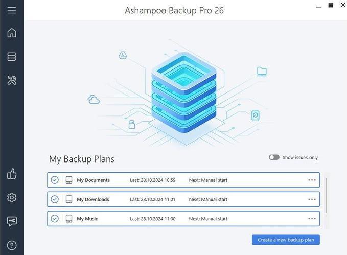 Produktbild Ashampoo Backup Pro 26 ESD, Vollversion, 1 PC, Produktfamilie (1 User, unbegrenzt)