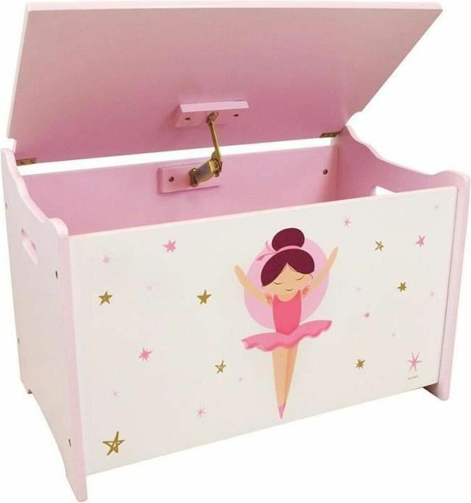 Image du produit Jemini coffre à jouets en bois enfant ballerine