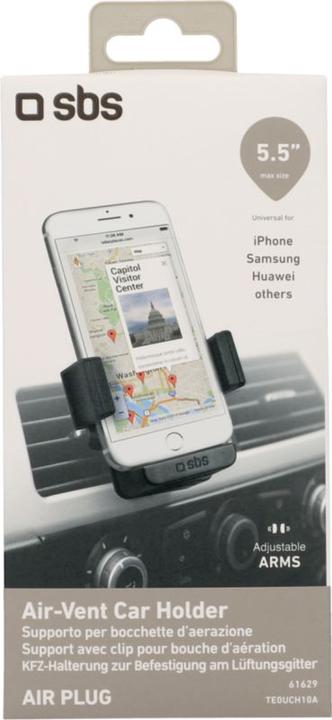 Immagine prodotto SBS Supporto universale per auto per smartphone fino a 5.5Inc