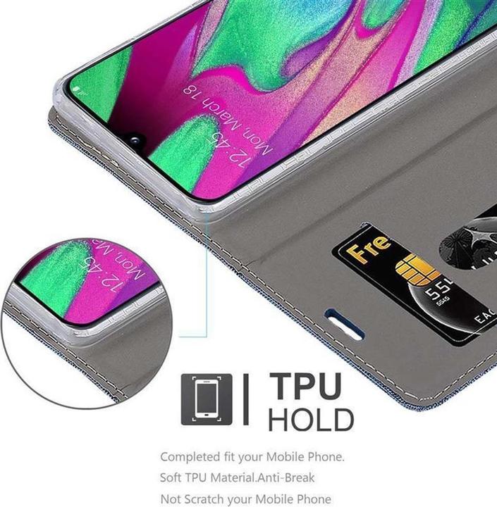 Actual product image Cadorabo Book Jeans Optics Cover (Samsung Galaxy A40)