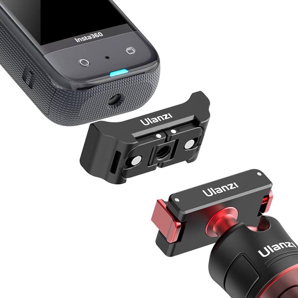 Thumbnail - Ulanzi 3 In 1 Quick Release Adapter For Insta360 X2/X3 (X2, x3), Action Cam Zubehör, Schwarz