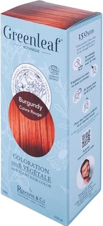 Greenleaf 100% Bio Burgunder Haarfärbemittel (Burgunder)