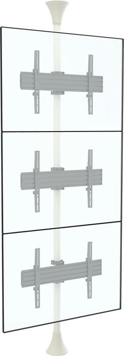 Produktbild Multibrackets Boden-Deckenhalter 3x, 40"-65", VESA 100x100 (65", 90 kg)