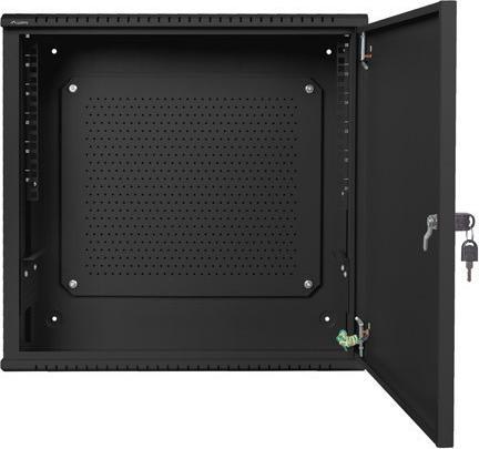 Produktbild Lanberg SZAFA INSTALACYJNA RACK WISZĄCA 19 6U+3U 540X200 NISKOPROFILOWA CZARNA (ZŁOŻONA) (6 HE, 19 Zoll Rack)