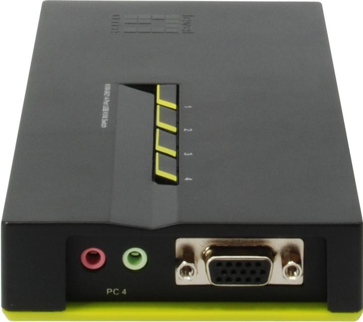 Produktbild LevelOne KVM-0421: 4Port Kabel-KVM-Switch