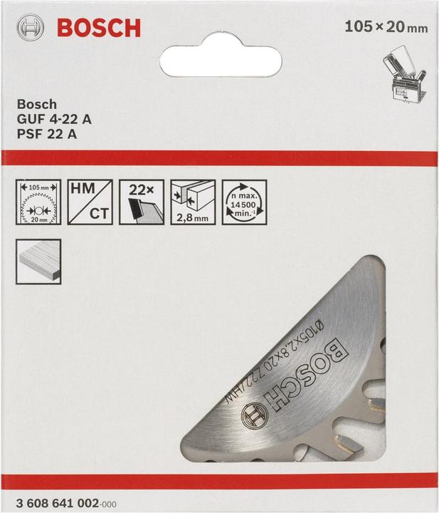 Produktbild Bosch Professional Zubehör Blattschneider, 22, 20 mm, 2,8 mm