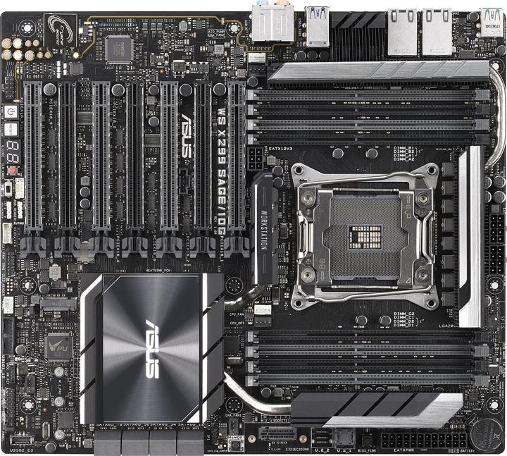 Image du produit ASUS Ws X299 Sage/10g (LGA 2066, Intel X299, SSI CEB)