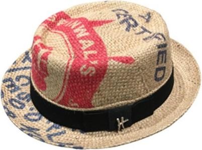 Immagine prodotto Bekos Upcycling - Cappello a forma di torta di maiale "Cafe Royal" da un sacchetto di caffè - 57, 02 (57)
