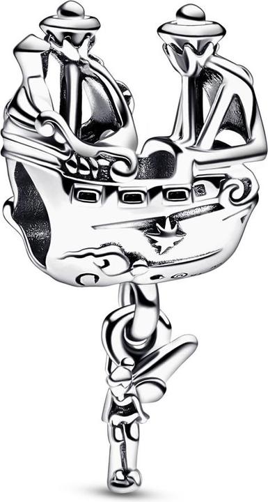 Image du produit Pandora Disney Fée Clochette & Capitaine Crochet Bateau pirate Charm (Argent 925)