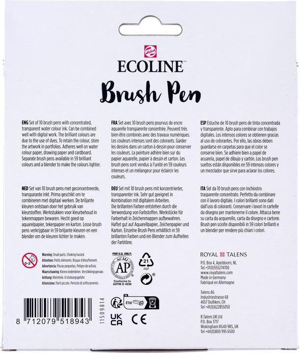 Actual product image Talens Ecoline (Multicoloured, 10 x)
