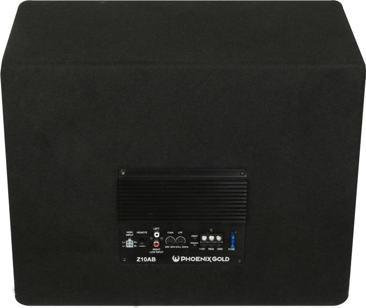 Actual product image Phoenix gold Z10AB 10 Zoll Aktiv Subwoofer – RMS 200W, Max. 800W (800 W)