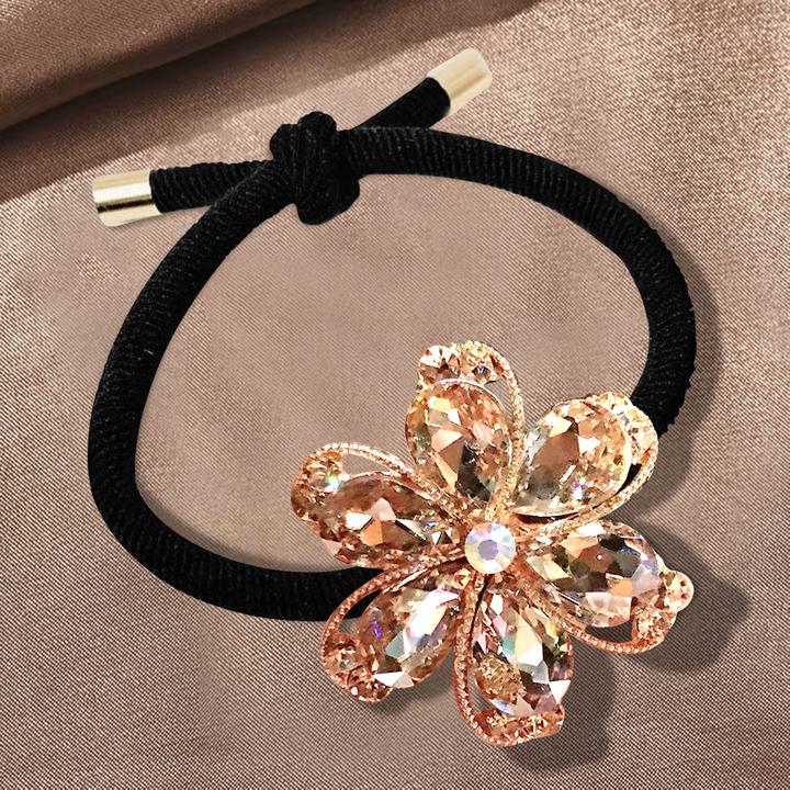 Immagine prodotto Avizar Glänzender Blumen-Haargummi (Elastico per capelli)