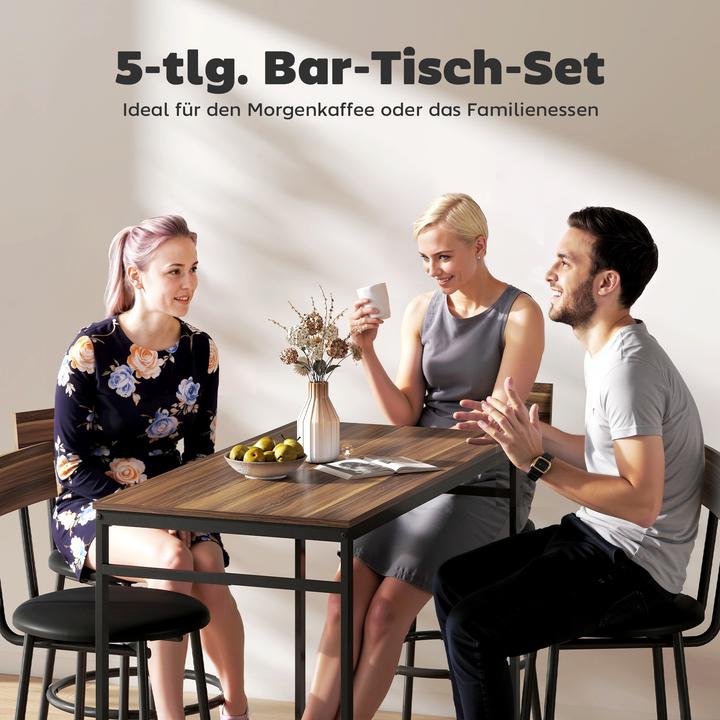 Image du produit Homcom Bartisch Set (110 x 55 x 90 cm)