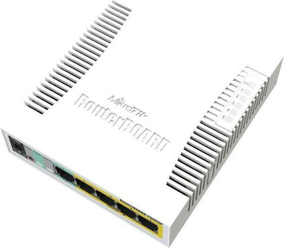 Image du produit MikroTik Routerboard RB260GSP/CSS106-4P-1S 5port GBE 1XGBE SFP POE Switch (5 ports)