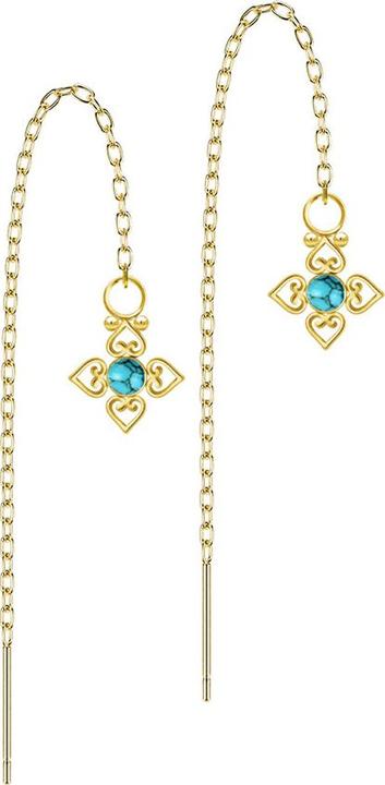 Gold plated, Turquoise